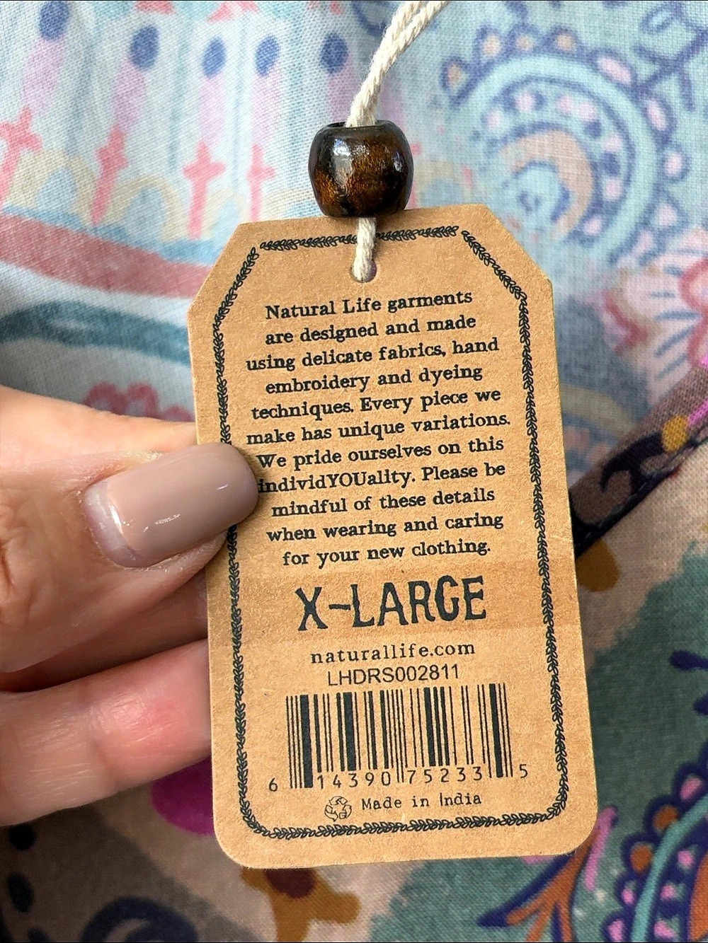Natural Life Gracie Slip Maxi Dress in Multicolor XL NWT - Picture 6 of 8